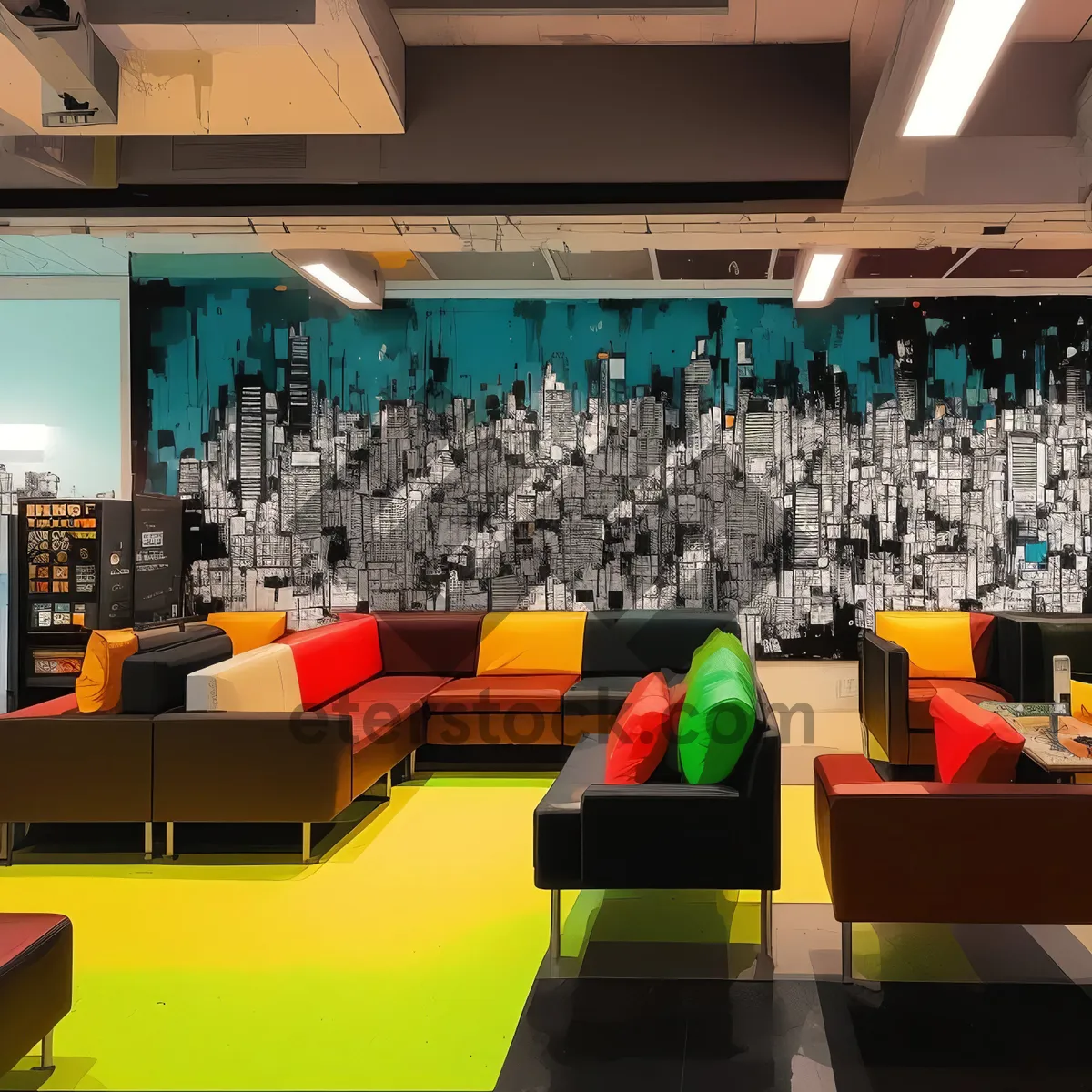 Picture of Modern Classroom Chair in Interior Hall Center