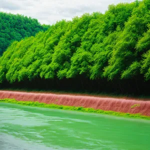 Lush Golf Course in Highland Landscape