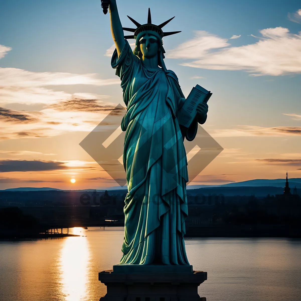 Picture of New York Lady Liberty Monument with Torch