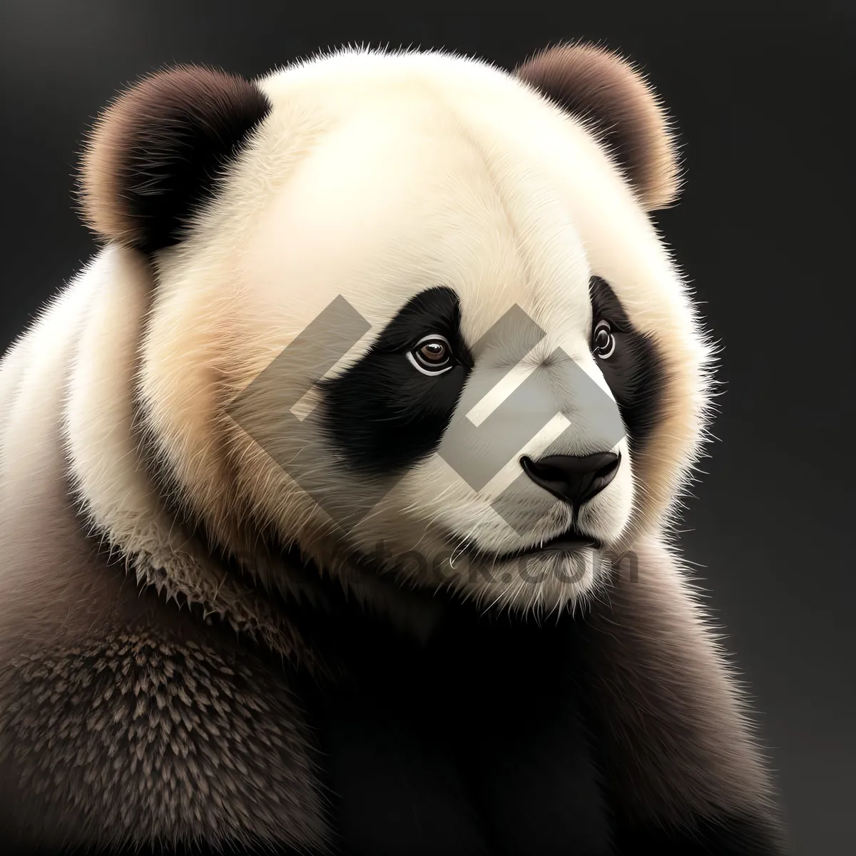 Picture of Cuddly Cutie: Majestic Black Fur Giant Panda