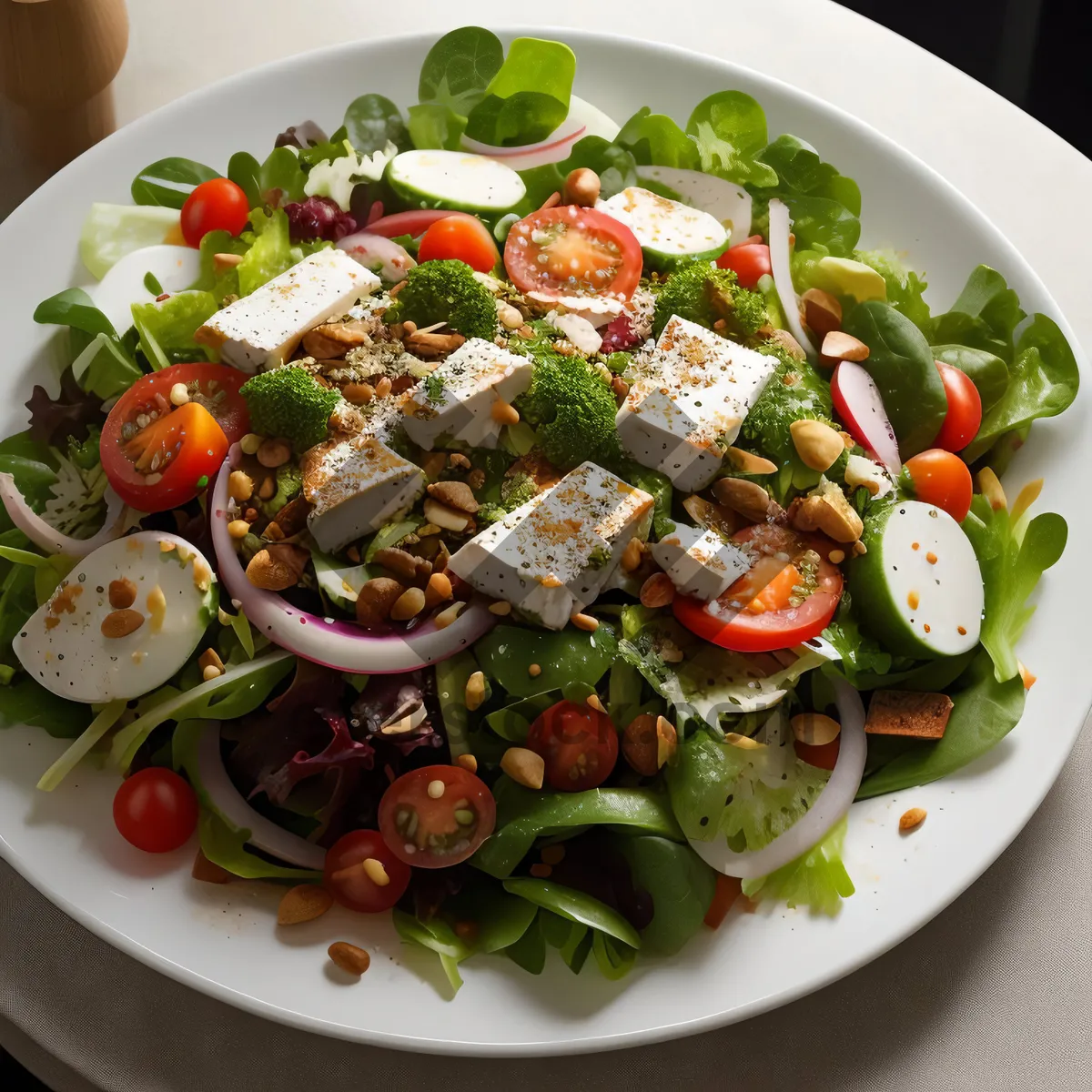 Picture of Gourmet Grilled Chicken and Vegetable Salad.