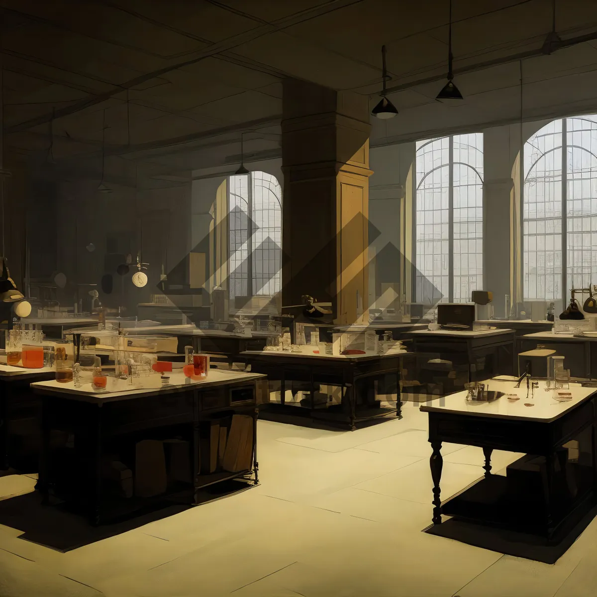 Picture of Modern Luxury Restaurant Interior Design with Wood Furniture