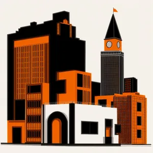 3D business icon symbol graphic design.