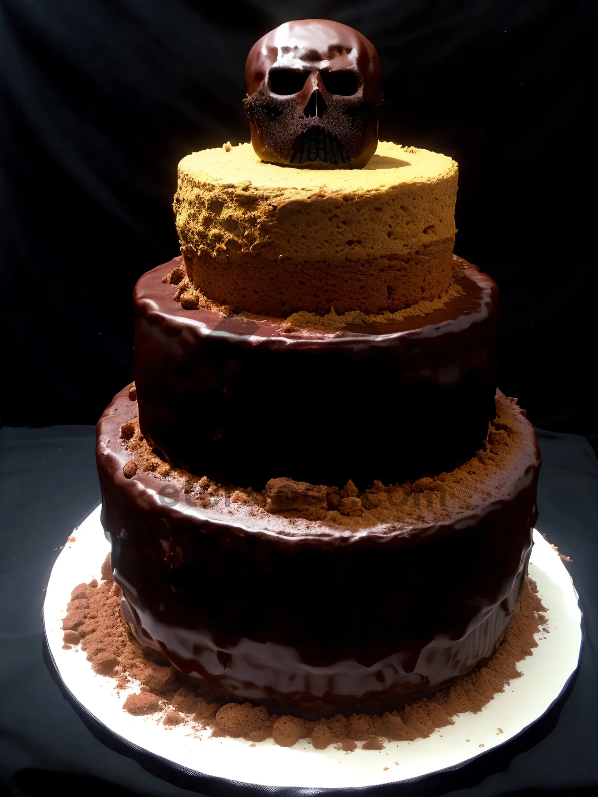 Picture of Decadent Birthday Chocolate Cake with Creamy Sugar Icing