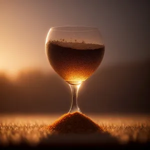 Sparkling Celebration in Crystal Wine Glass
