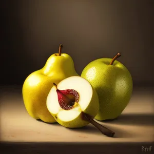 Vitamin-rich, Fresh Fruits: Pear and Apple