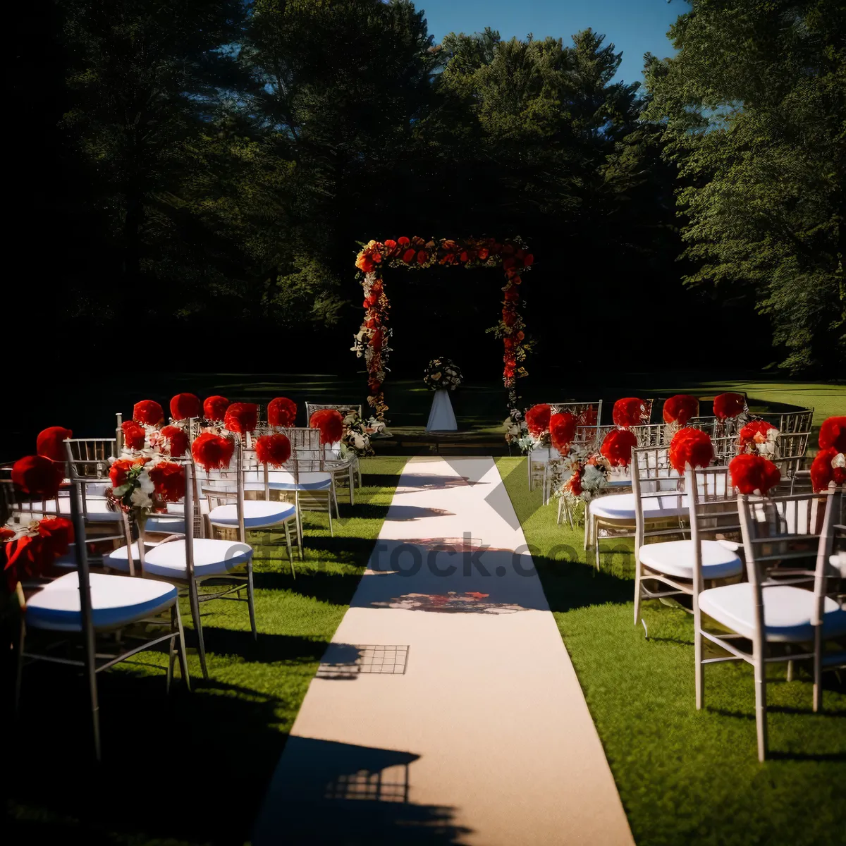 Picture of Outdoor folding chair at modern park resort