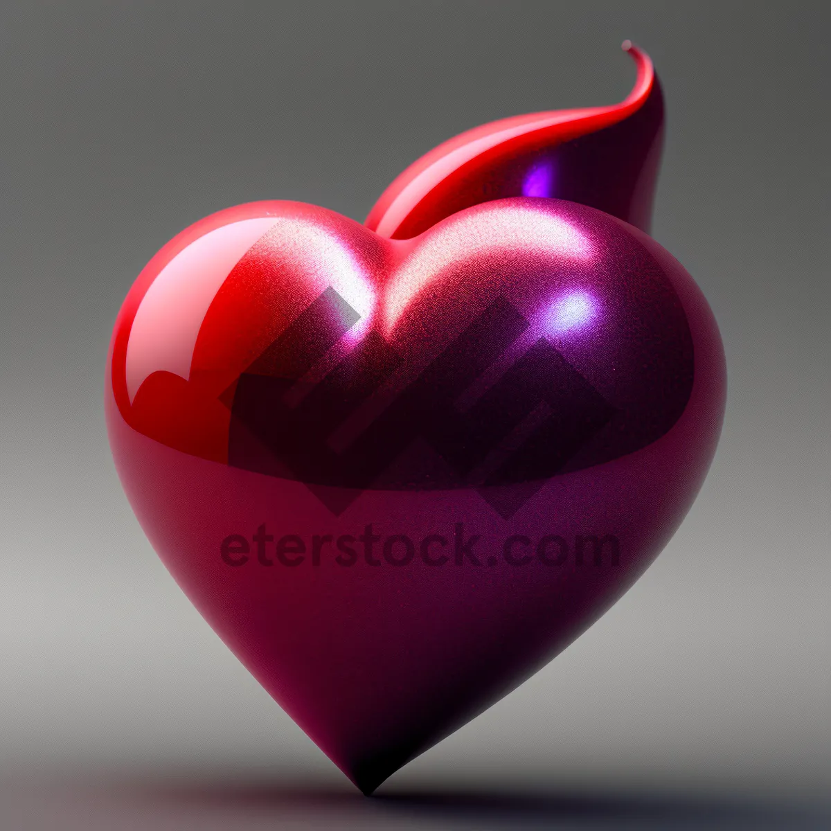 Picture of Passionate Love Icon in Colorful Heart Shape