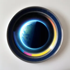 Shiny Glass Circle Button Icon