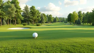 Scenic Golf Course Under Sunny Sky