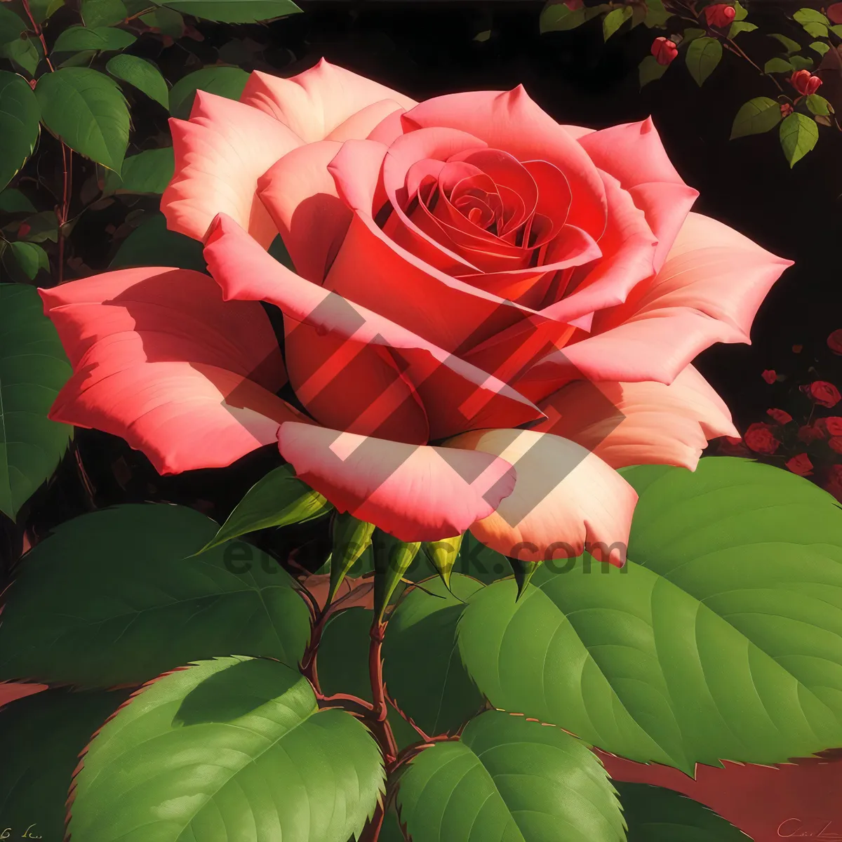 Picture of Blooming Pink Camellia: Delicate Valentine's Day Gift