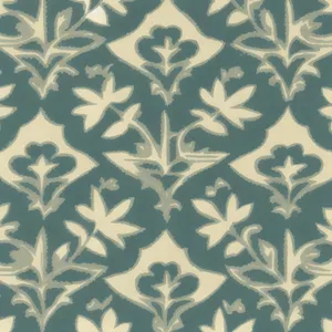 Retro floral damask pattern on seamless tile