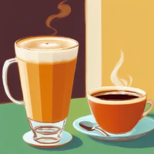 Caffeine Boost: A Hot Cup of Morning Coffee