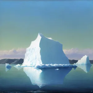 Iceberg Reflection - Majestic Arctic Frozen Landscape