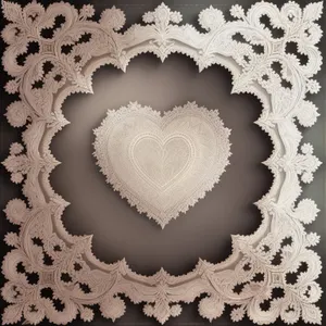 Vintage Lace Floral Design: Ornate Retro Wallpaper Element