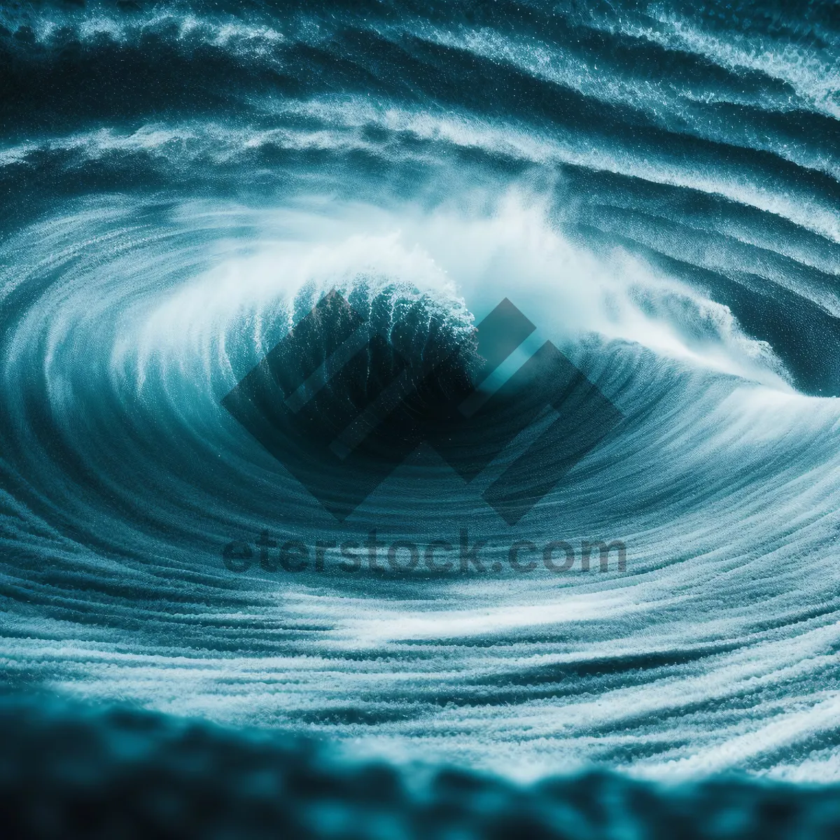 Picture of Fresh Blue Water Splash Wave Background