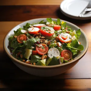 Healthy Vegetable Salad with Nutrient-Rich Ingredients