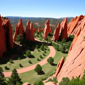 Golden Canyon Valley in Desert National Park