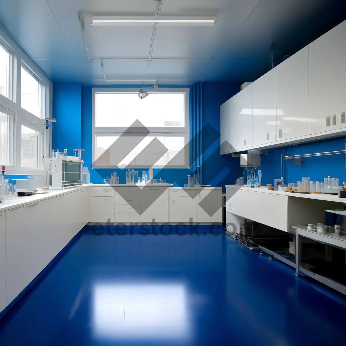 Picture of Modern luxury interior design of an office space.