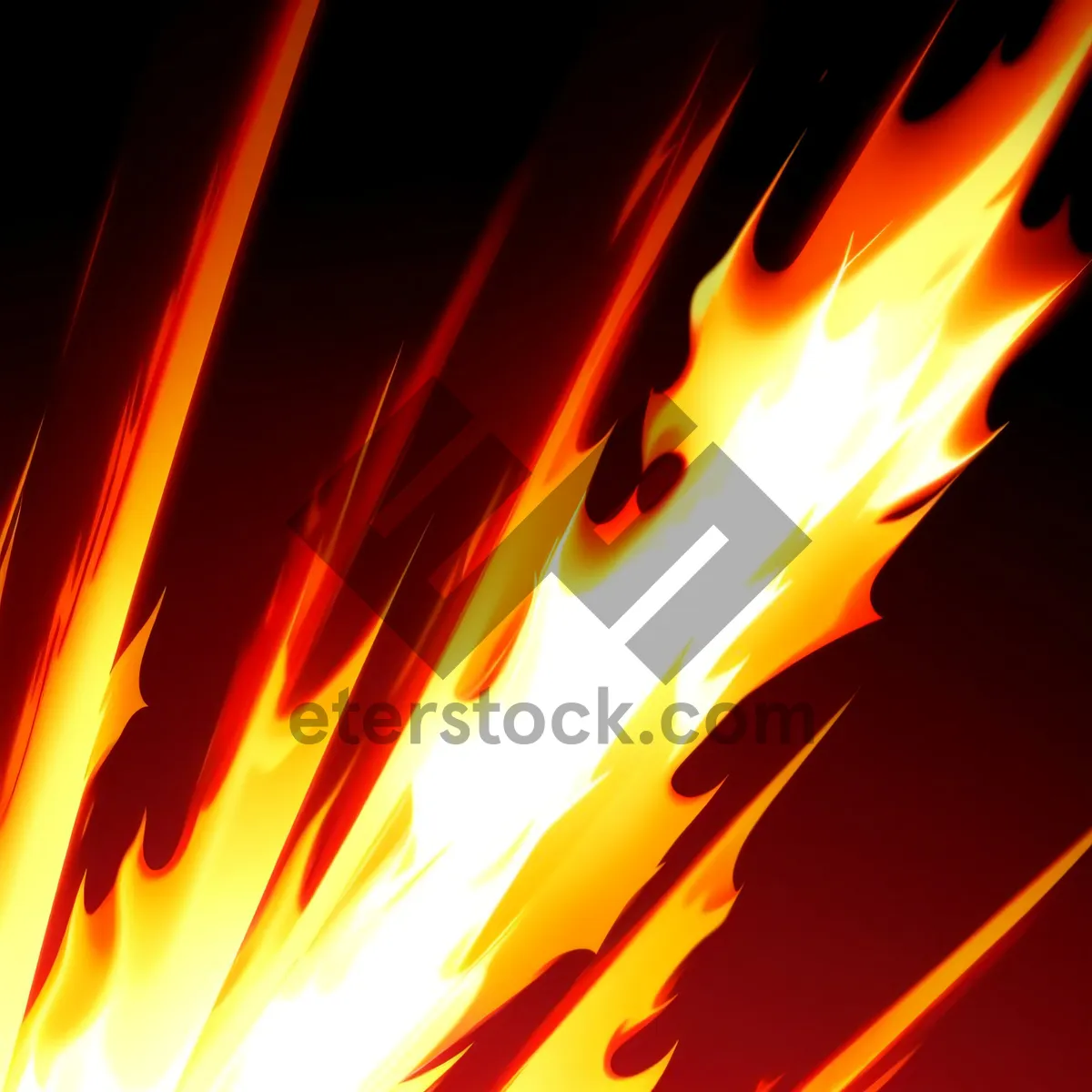 Picture of Blazing Energy: Futuristic Flame Explosion in Bright Colors