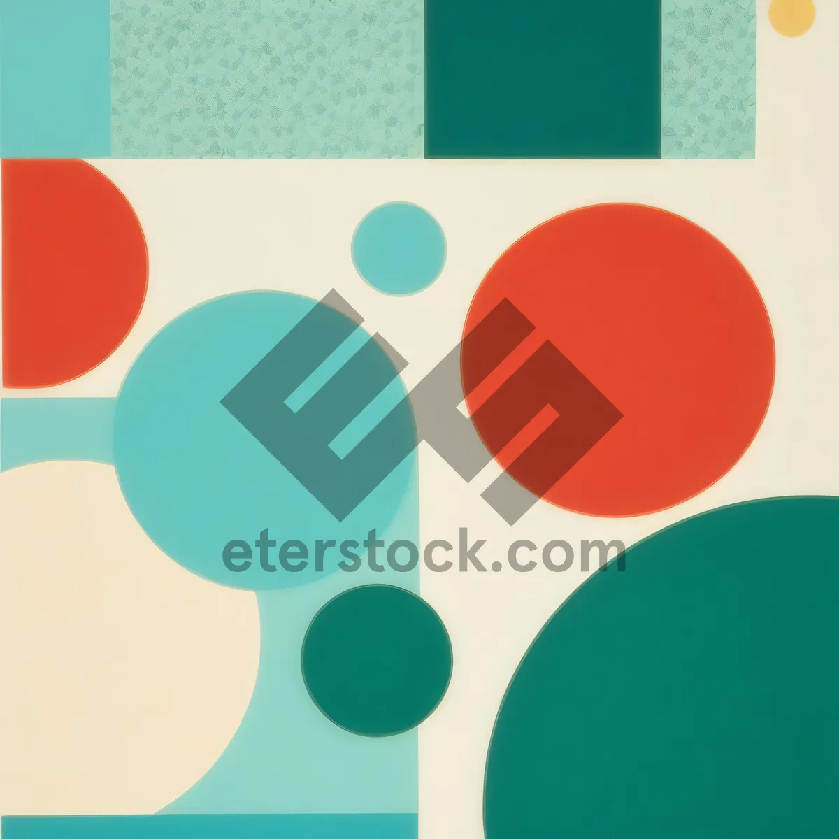 Picture of Colorful Polka Dot Circle Art Symbol Decoration