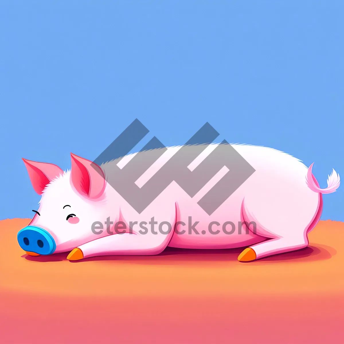 Picture of Cute Little Piggy Bank for Saving Money
