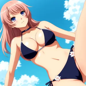 Fun-loving Cartoon Character under the Sexy Moonlight