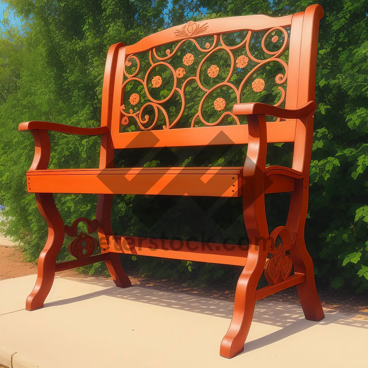 Picture of Vintage Wooden Rocking Chair: Classic Comfort for Interior Relaxation