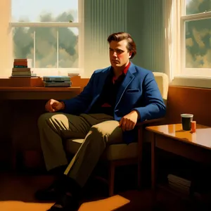 Corporate team working together at office desk with laptop