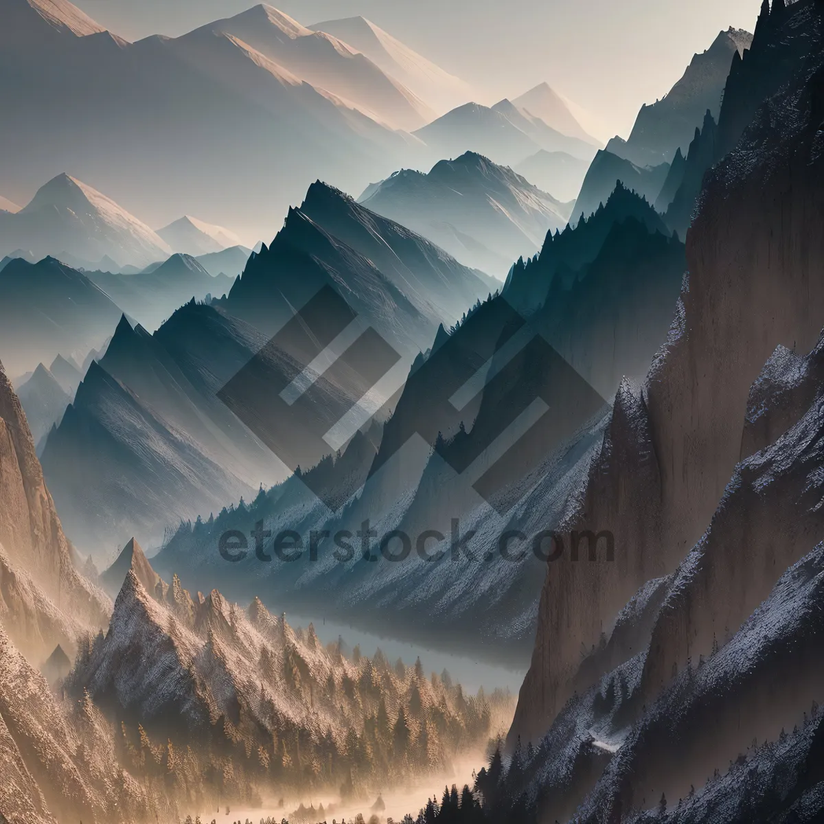 Picture of Majestic Alpine Mountain Glacier Landscape