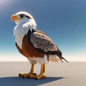 Majestic Falcon In Flight