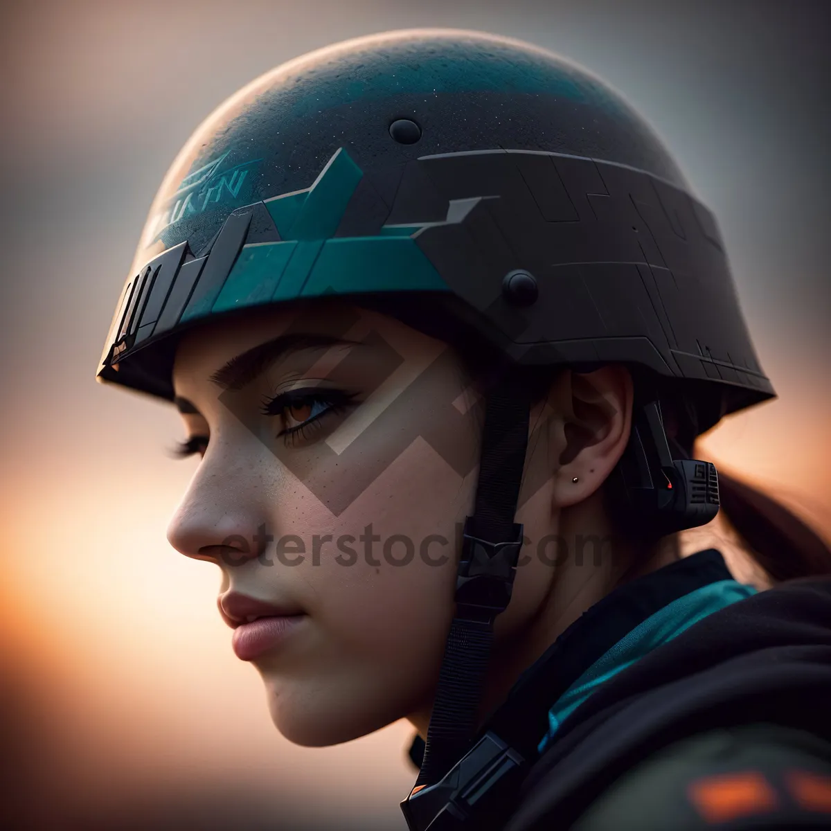 Picture of Smiling Construction Engineer Wearing Safety Helmet