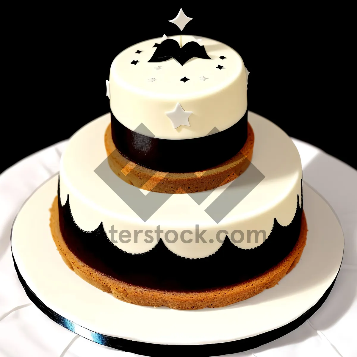 Picture of Decadent Chocolate Cream Cake with Vanilla Pastry