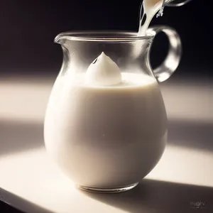 Morning Tea in a Glass Cup