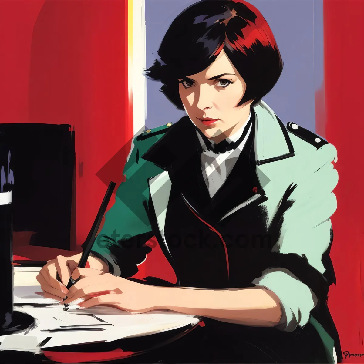 Picture of Professional DJ working in office setting