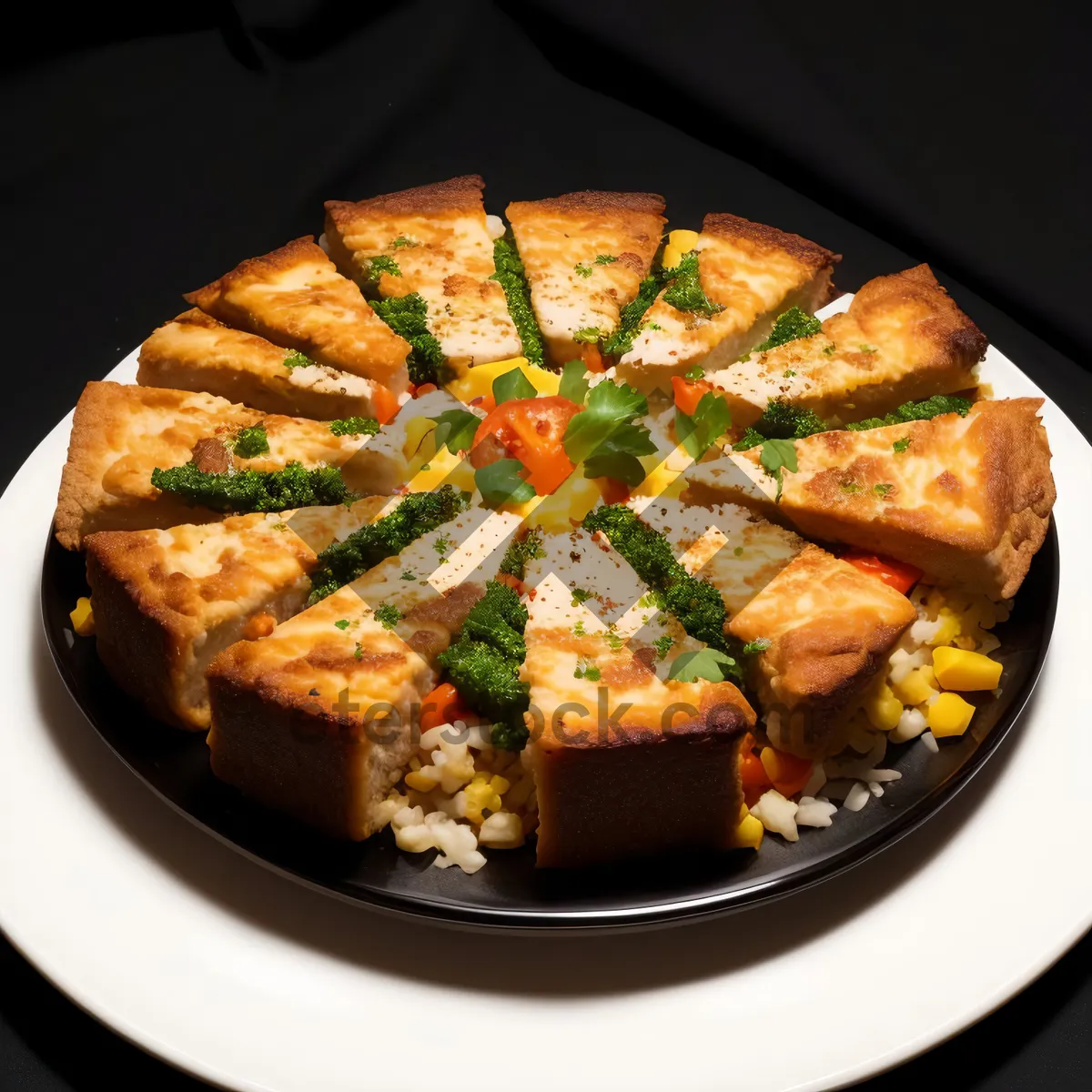 Picture of Gourmet Chicken Pizza - Delicious Italian Cuisine