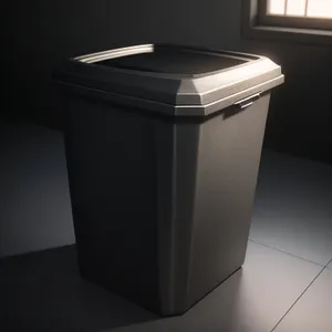 Plastic Recycle Bin: Convenient Container for Garbage