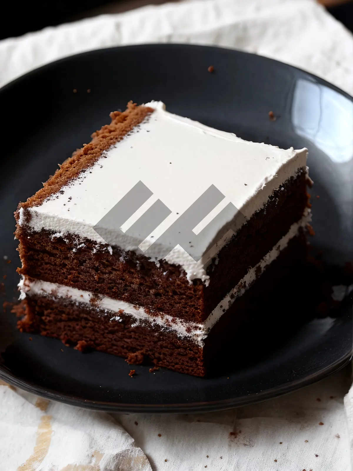 Picture of Decadent Chocolate Cake with Creamy Sauce