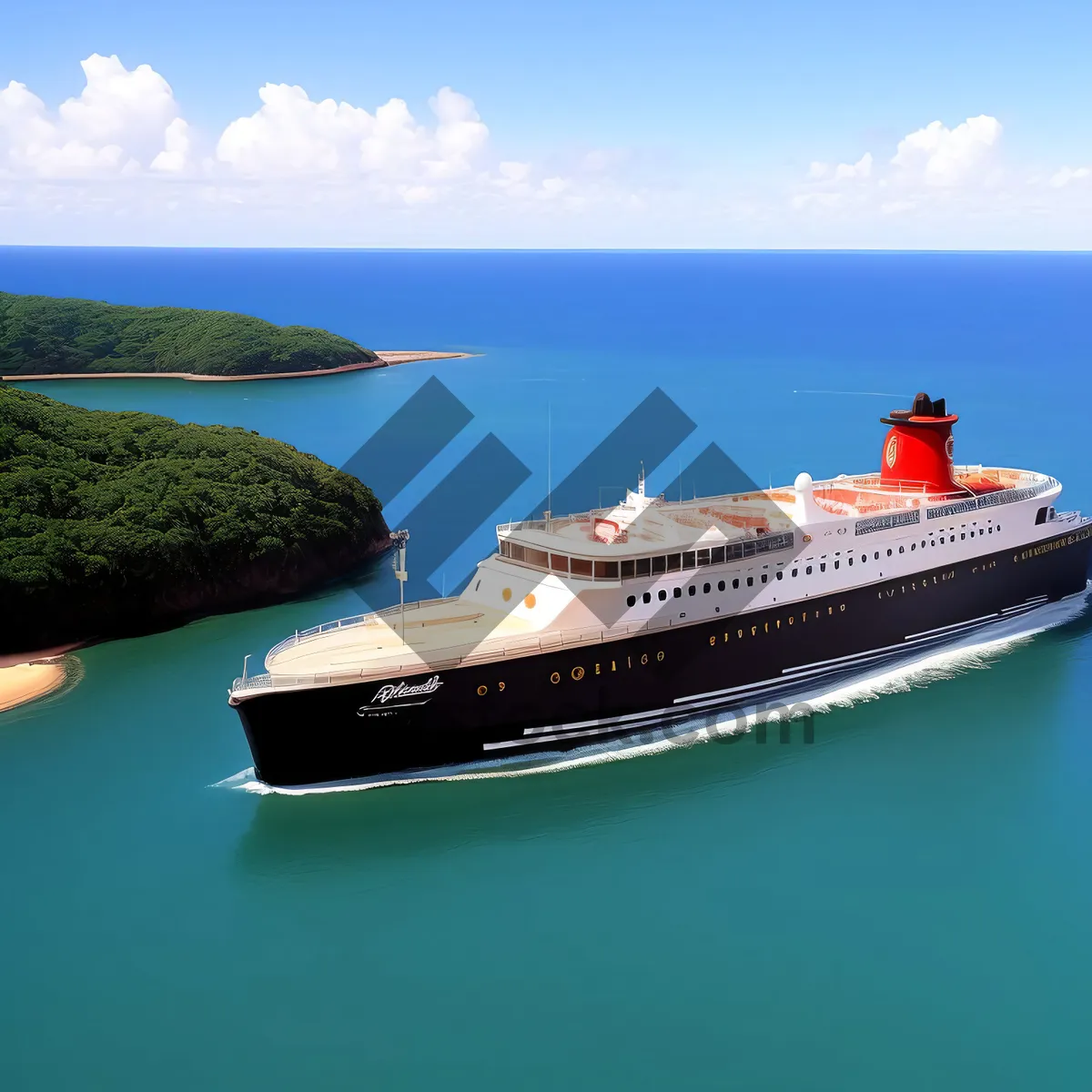 Picture of Luxury Cruise Ship at Sea