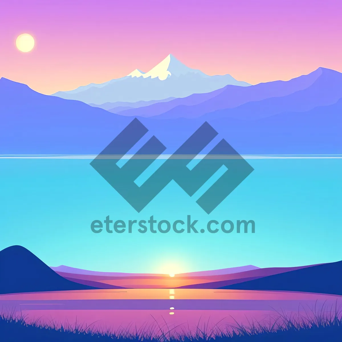 Picture of Vibrant Sunsets Above Cloud-Filled Landscapes