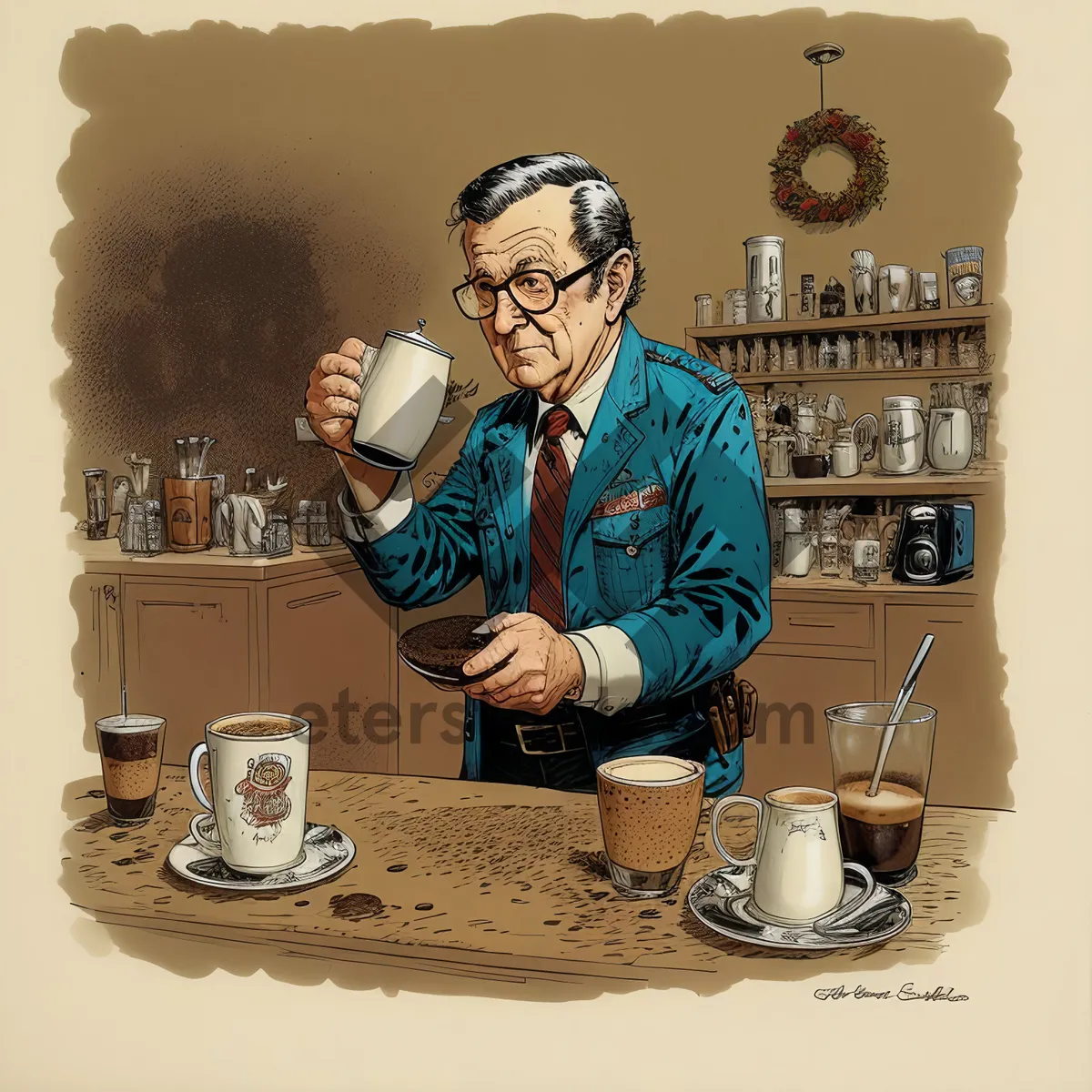 Picture of Professional Male Bartender Portrait