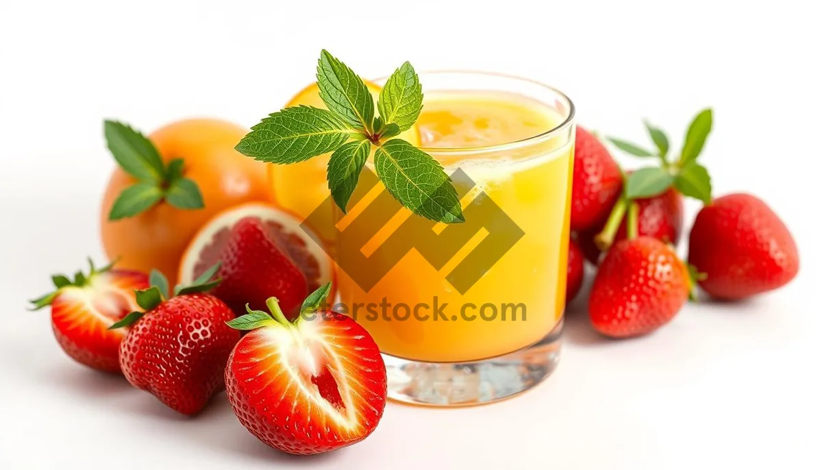 Picture of Berry citrus salad with fresh strawberries and oranges