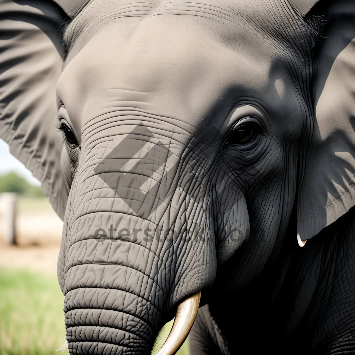 Picture of Endangered African Elephant at South Safari Park