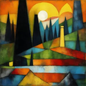 Colorful group of bright pencils for art education