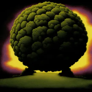 Fresh Organic Produce: Broccoli, Cauliflower, and Custard Apple