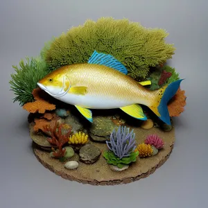 Tropical Fish Bowl: Colorful Underwater Aquarium