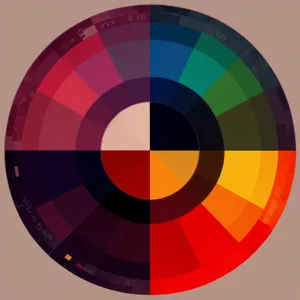 Symbolic Round Flag Button Design Icon