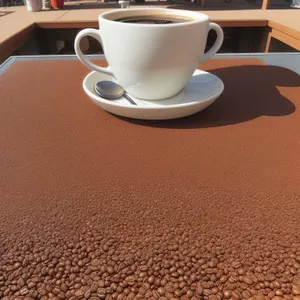 Morning Brew: steaming cup of black espresso on restaurant table