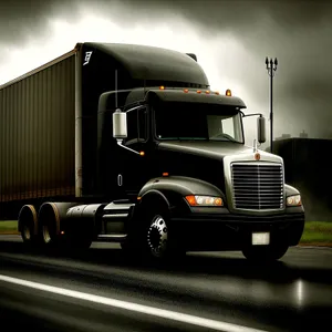 Highway Hauler: Fast, Freight-Filled Trailer Truck