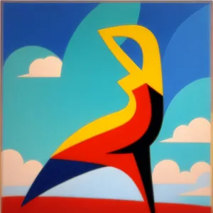 Patriotic Emblem: A Flag-inspired Icon Design